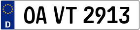 Trailer License Plate